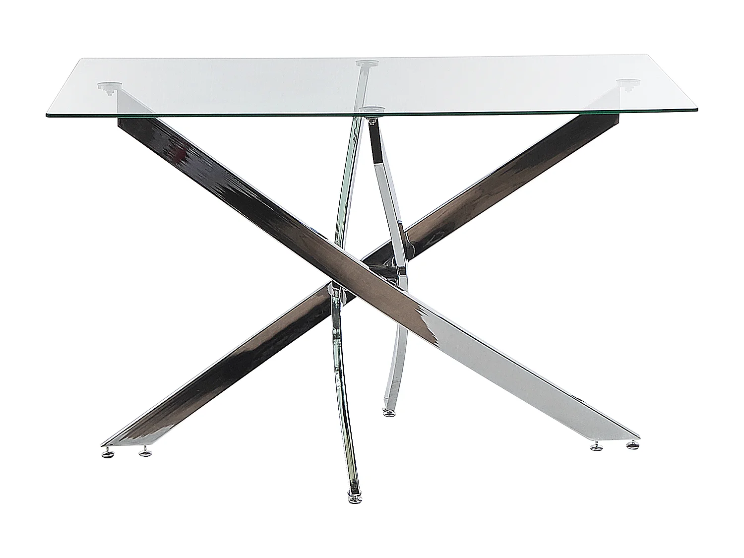 Eettafel MARAMO Zilver 120 cm 70 cm Veiligheidsglas