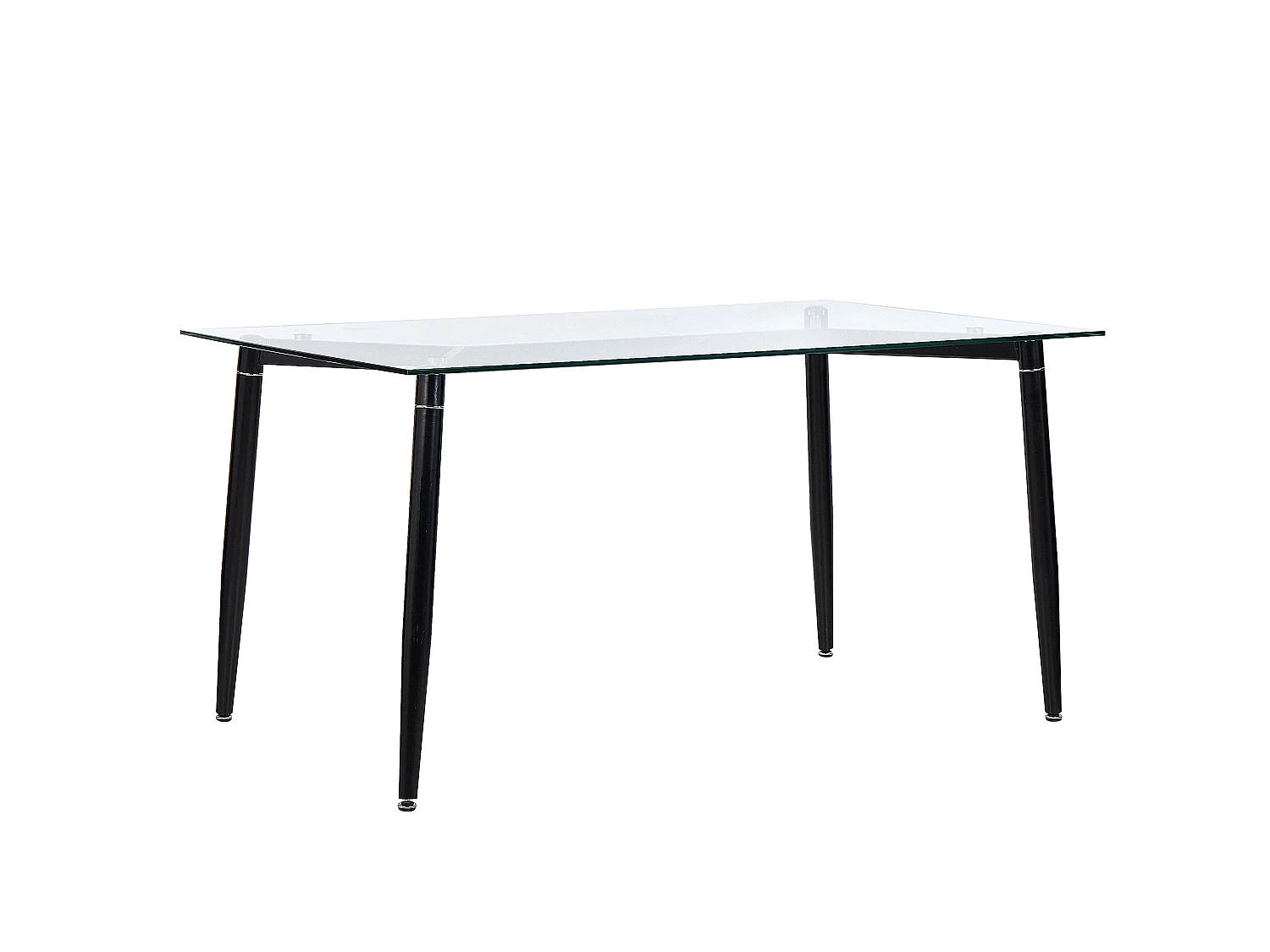 Mesa de jantar TOTHAM Preto 150 cm 90 cm Vidro de segurança (temperado)