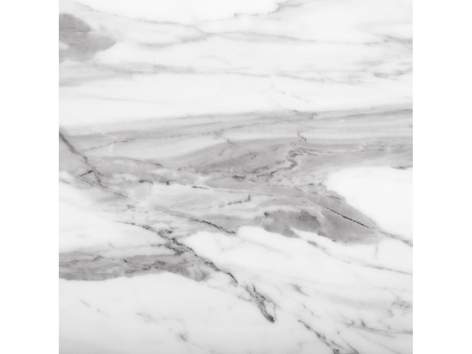 Stół do jadalni KENTON Biały marmur 140 cm 80 cm Szkło hartowane