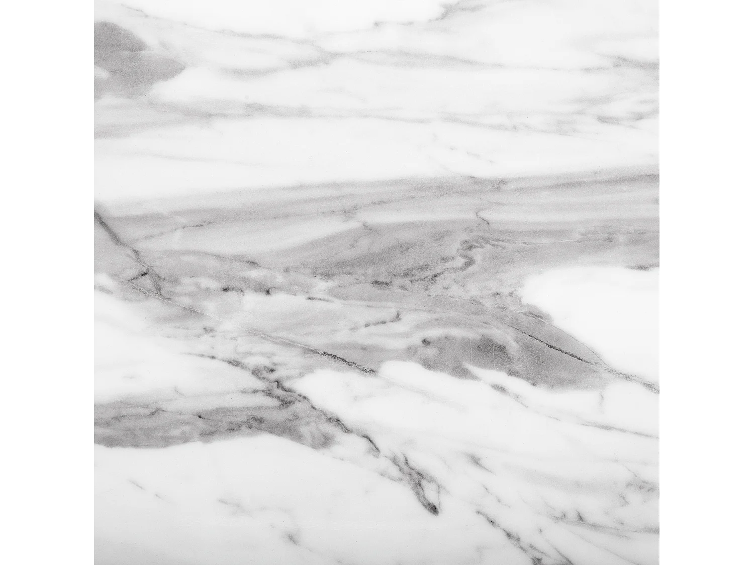 Stół do jadalni KENTON Biały marmur 140 cm 80 cm Szkło hartowane