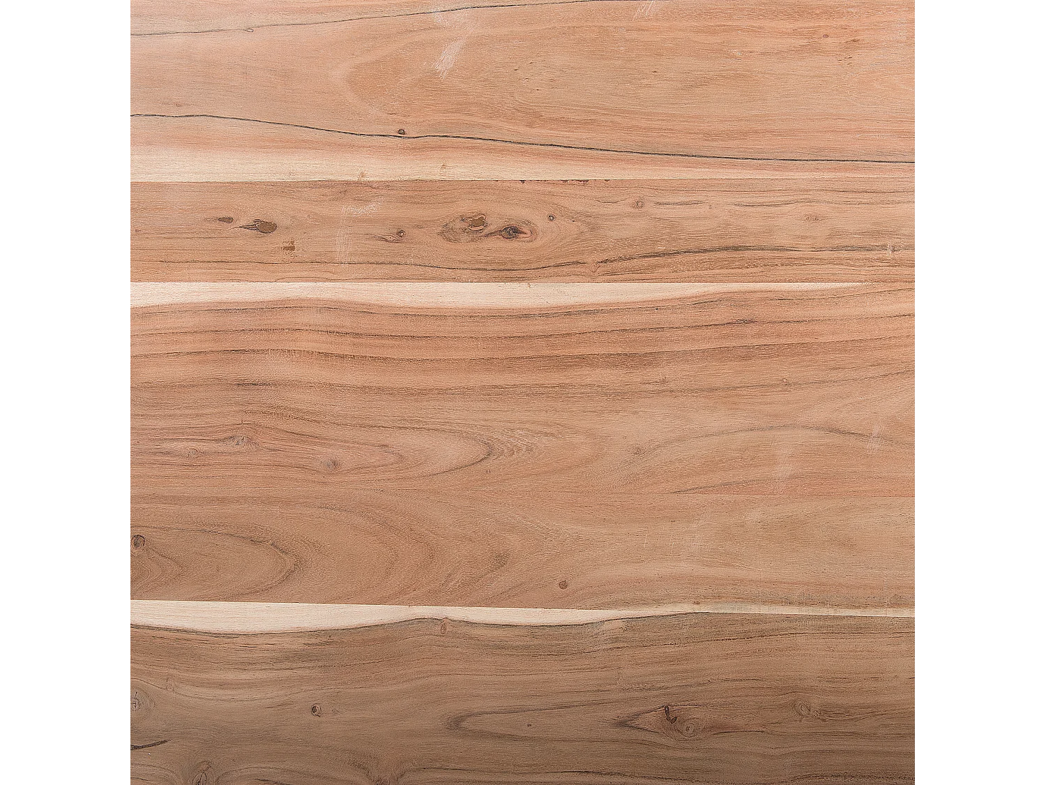 Eleganter Esstisch Akazienholz heller Holzfarbton/schwarz 180 x 94 cm Heby