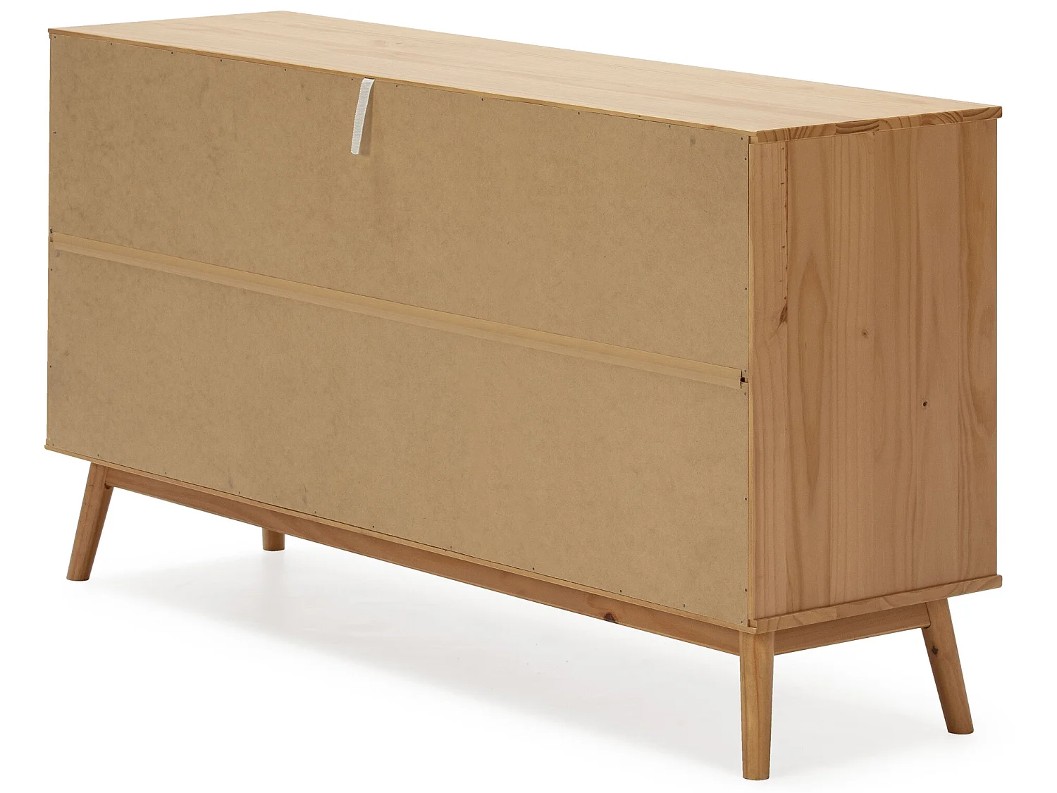 Buffet Bruce 3 tiroirs et 2 portes , bois massif, 140 cm Largeur