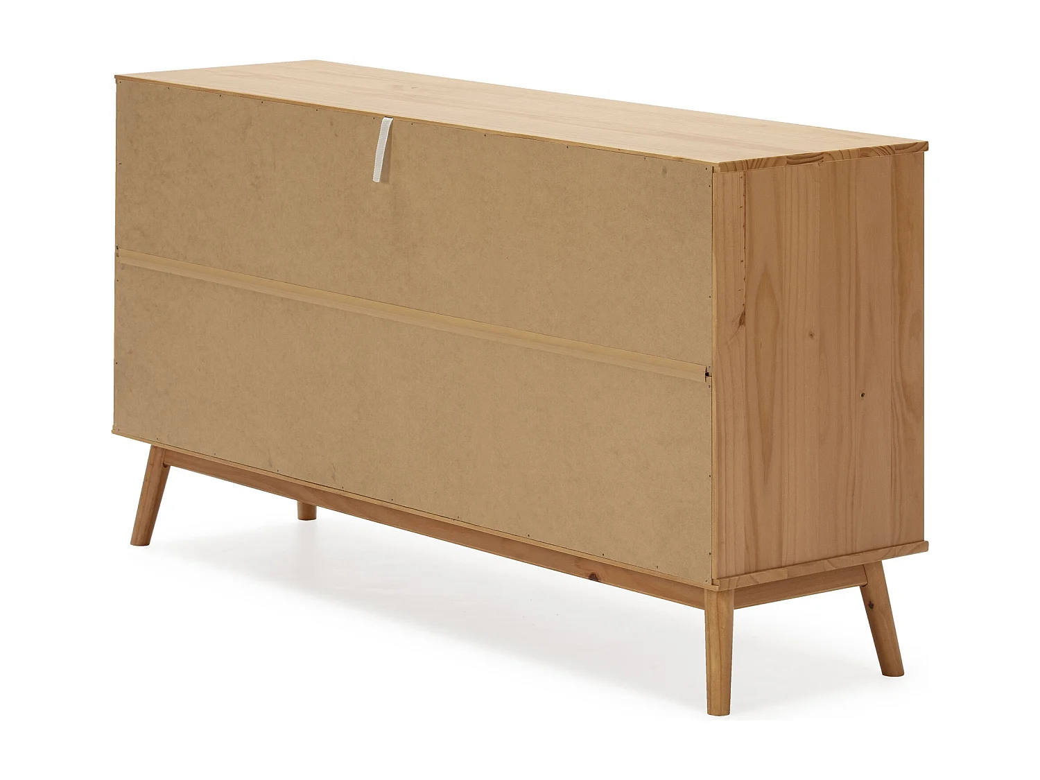 Buffet Bruce 3 tiroirs et 2 portes , bois massif, 140 cm Largeur