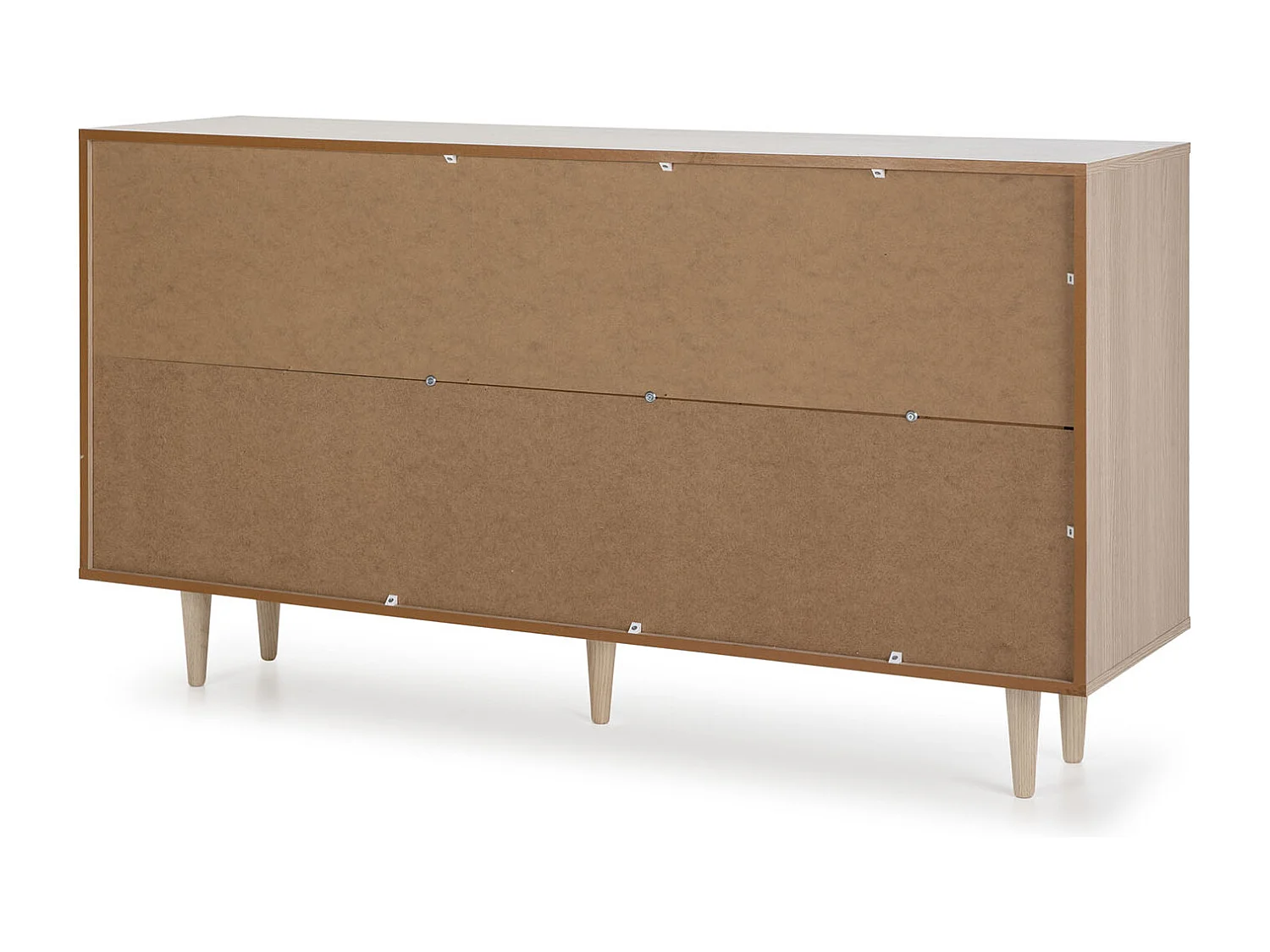 Buffet Denia de 2 Portes et 3 tiroirs Couleur Chêne, 140cm Largeur