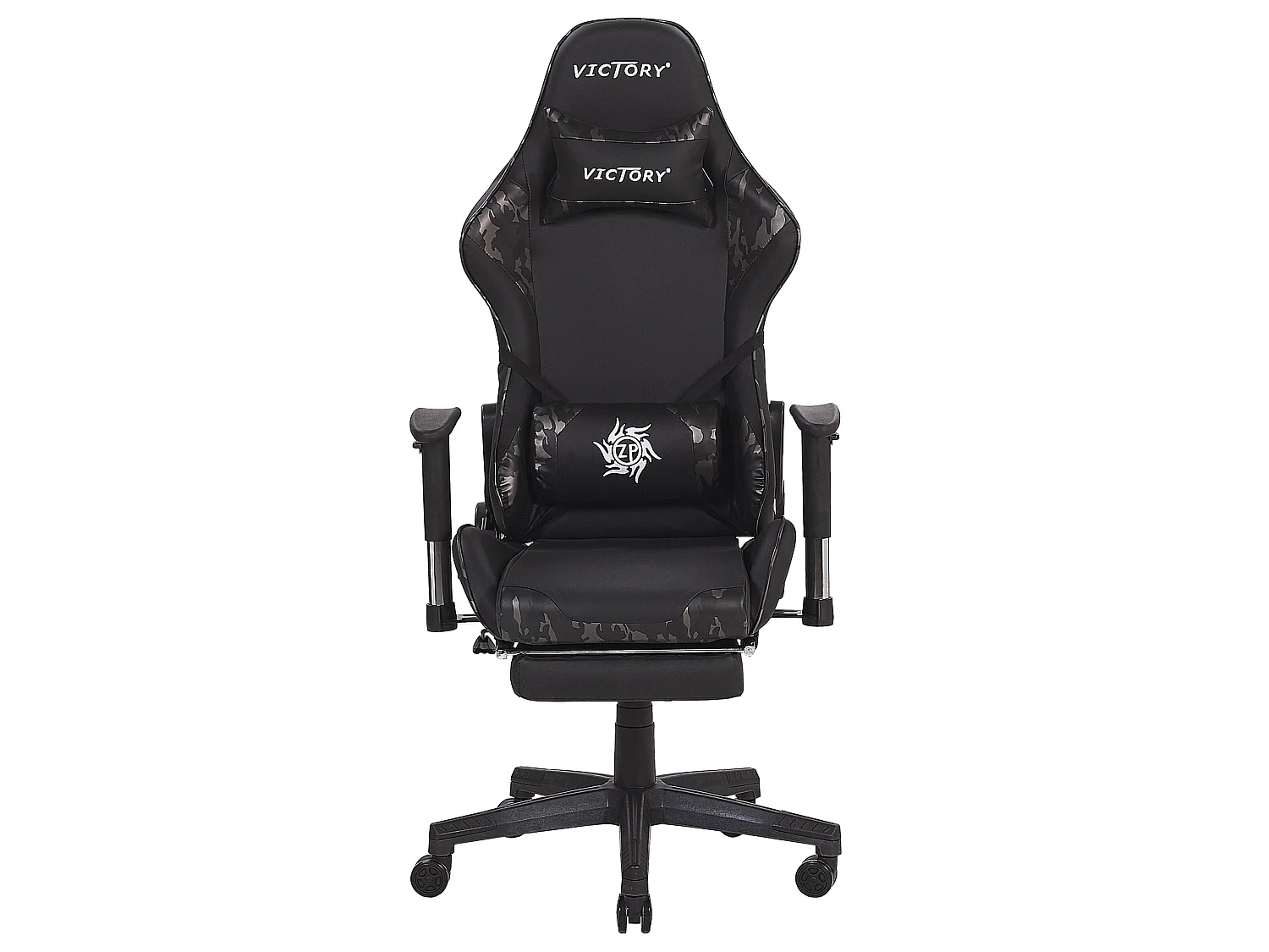Gamestoel Draaibaar VICTORY Kunstleer Donkergrijs