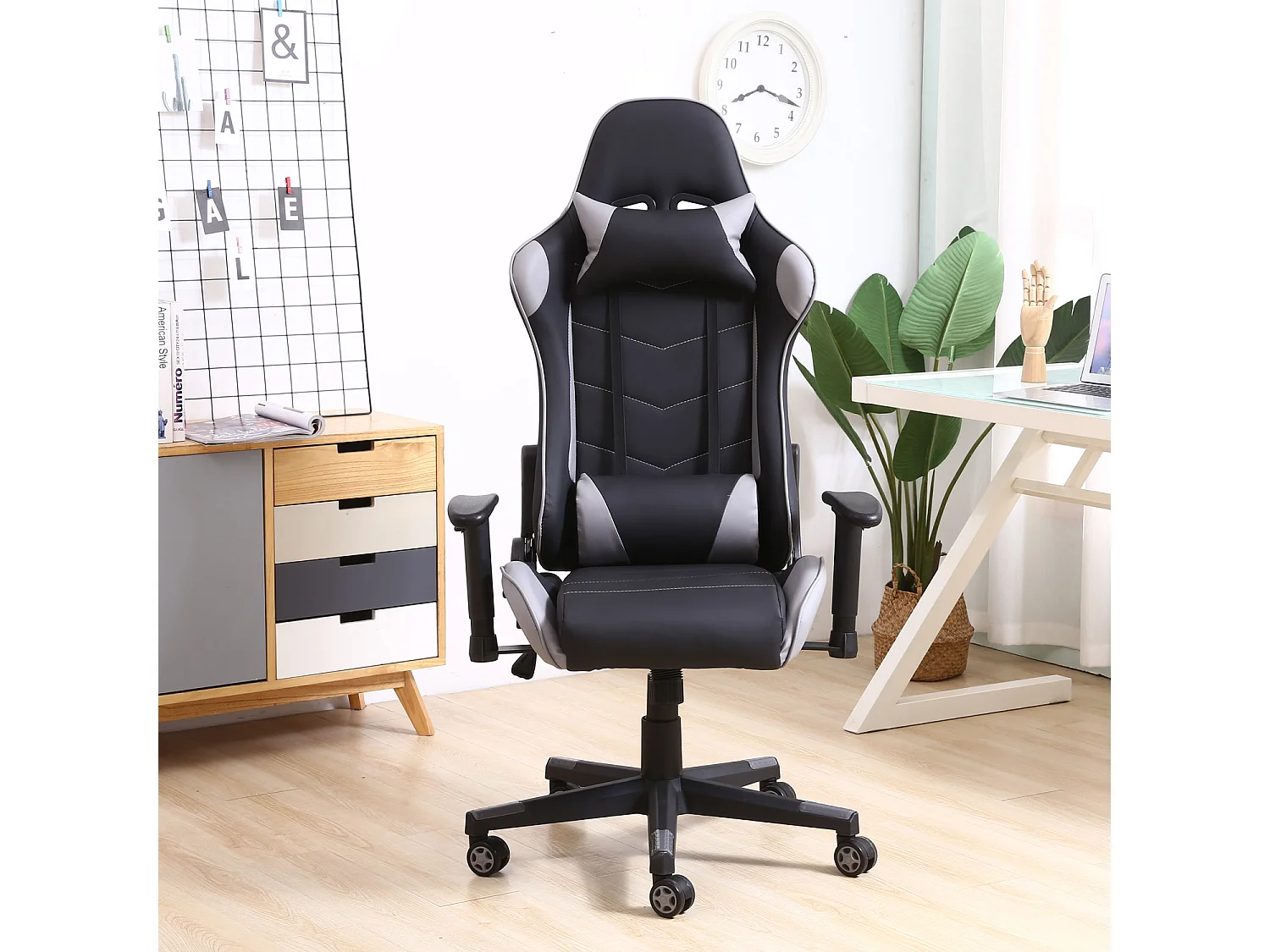 Bürostuhl Gaming Professioneller Grau