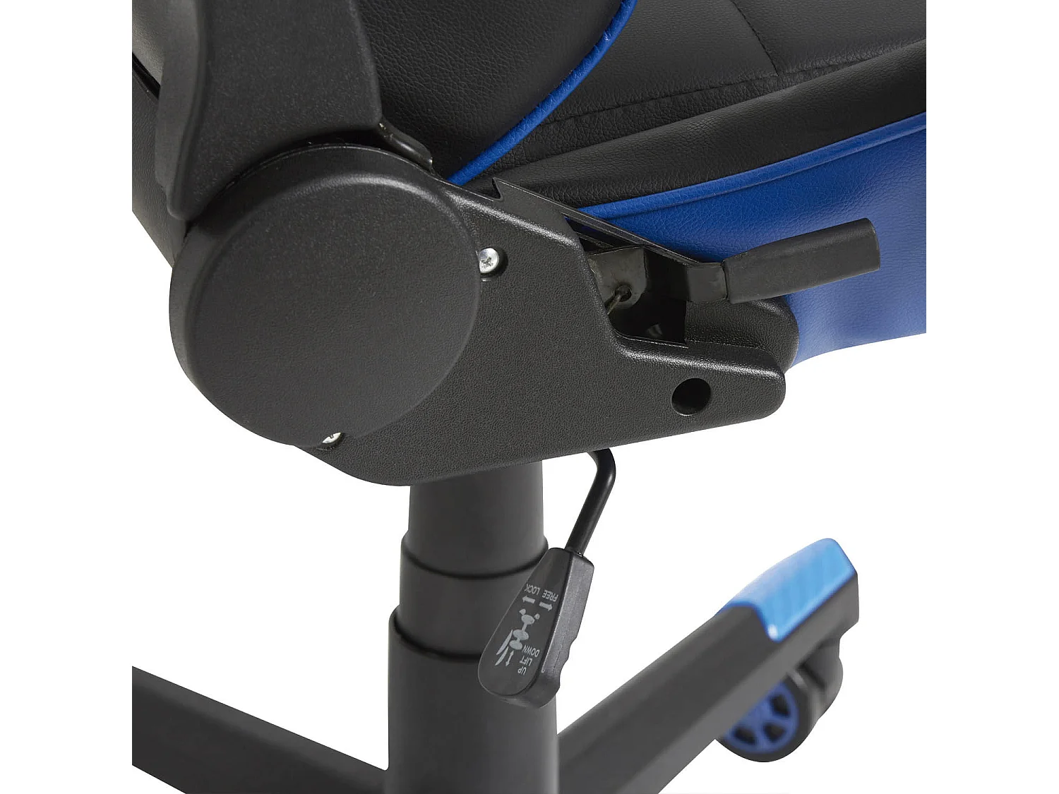 Fauteuil de bureau Gaming Racer professionnel Bleu, inclinaison et hauteur réglable