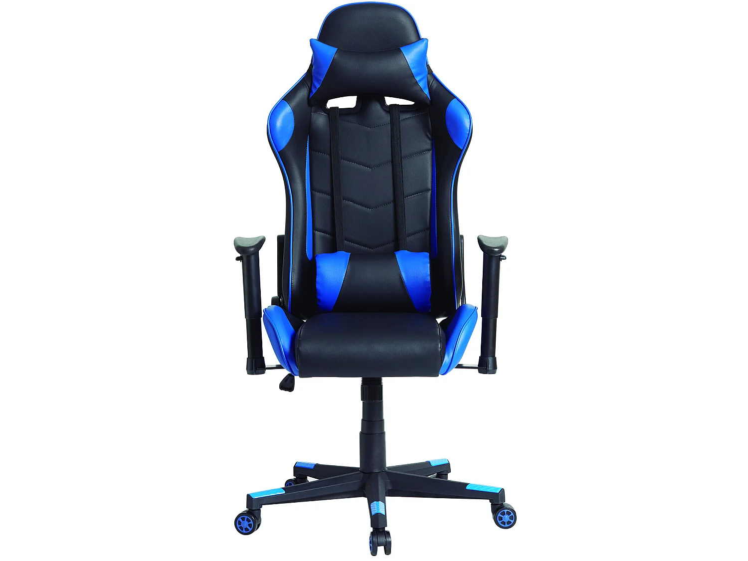 Fauteuil de bureau Gaming Racer professionnel Bleu, inclinaison et hauteur réglable