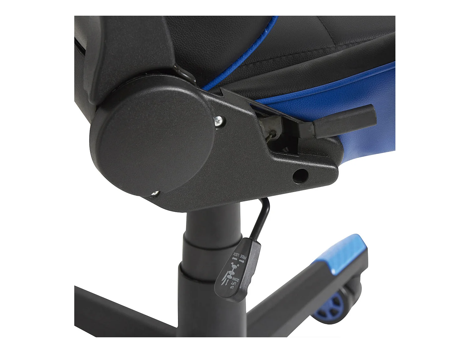 Fauteuil de bureau Gaming Racer professionnel Bleu, inclinaison et hauteur réglable