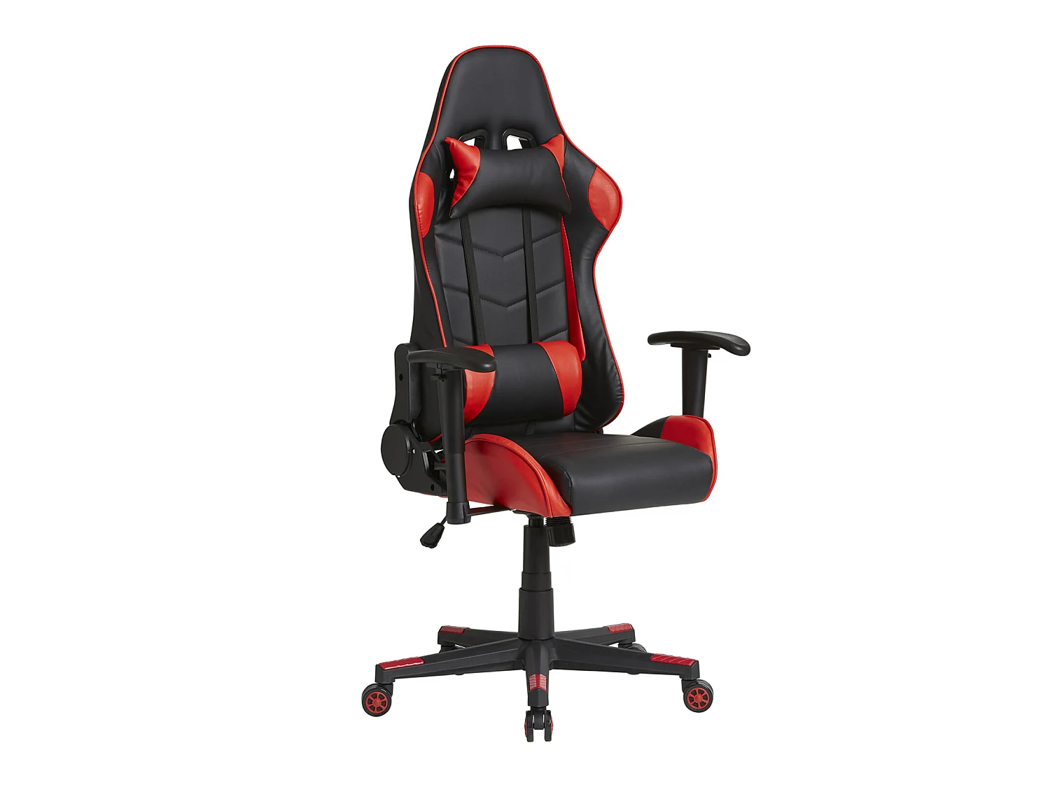 Fauteuil de bureau Gaming Racer professionnel Rouge, inclinaison et hauteur réglable