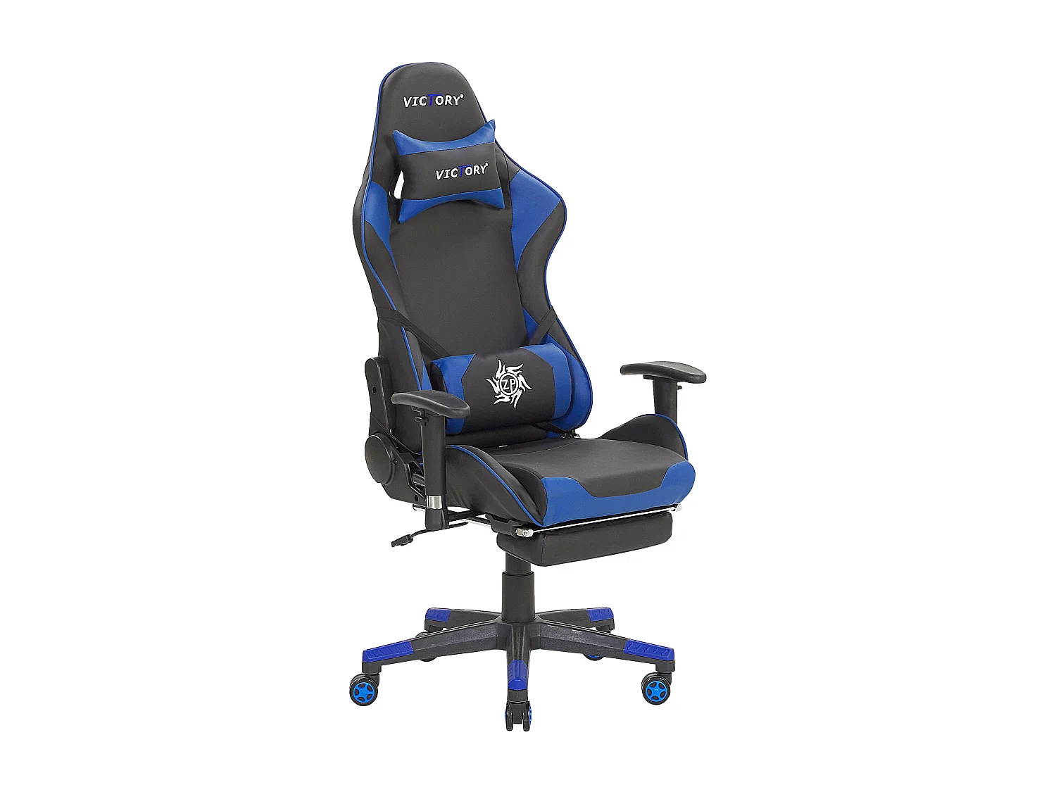 Gamestoel Draaibaar VICTORY Kunstleer Blauw