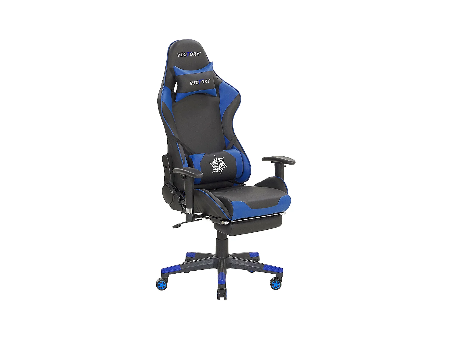 Siège de gaming VICTORY Cuir PU Bleu
