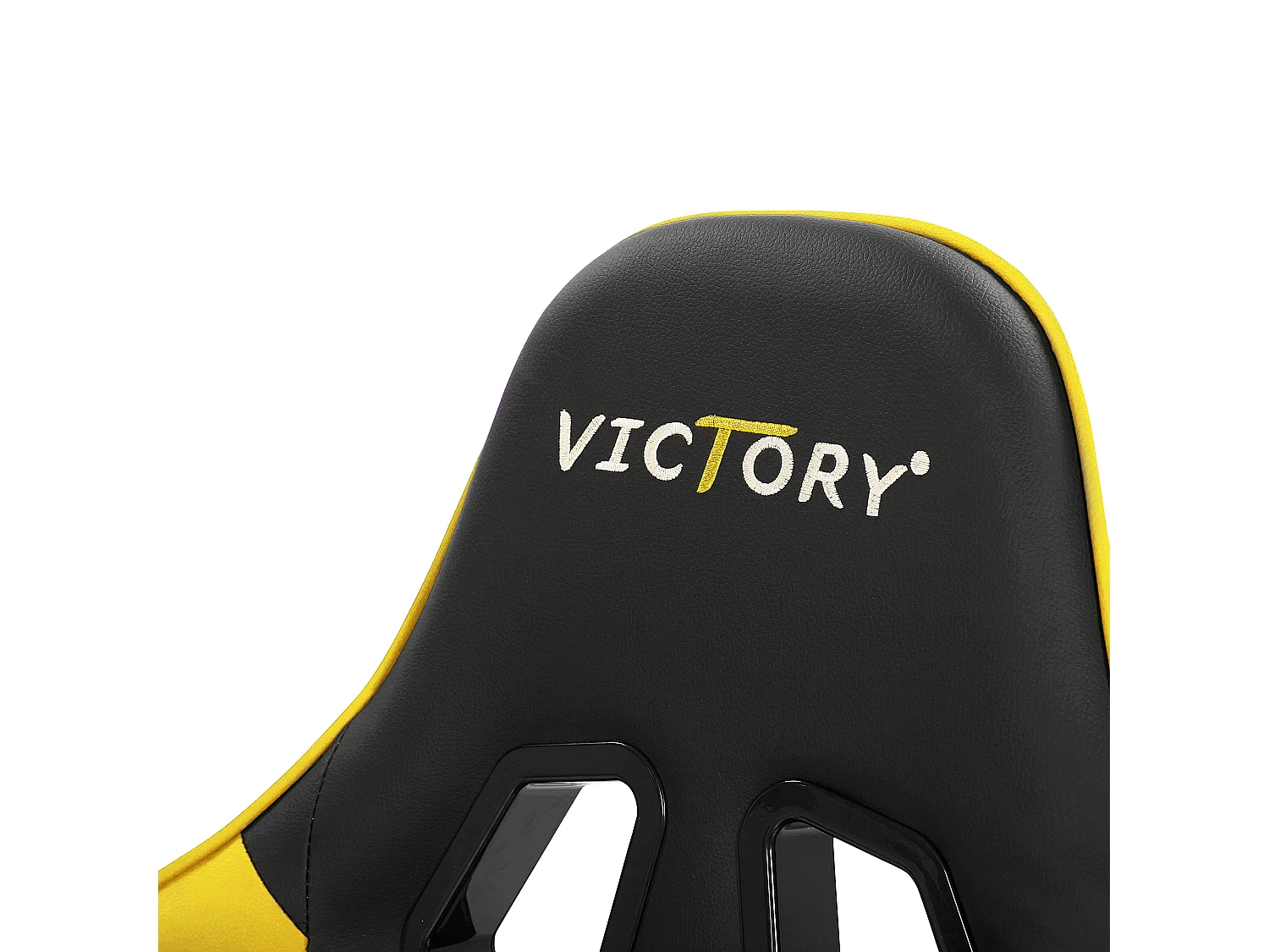 Siège de gaming VICTORY Cuir PU Jaune
