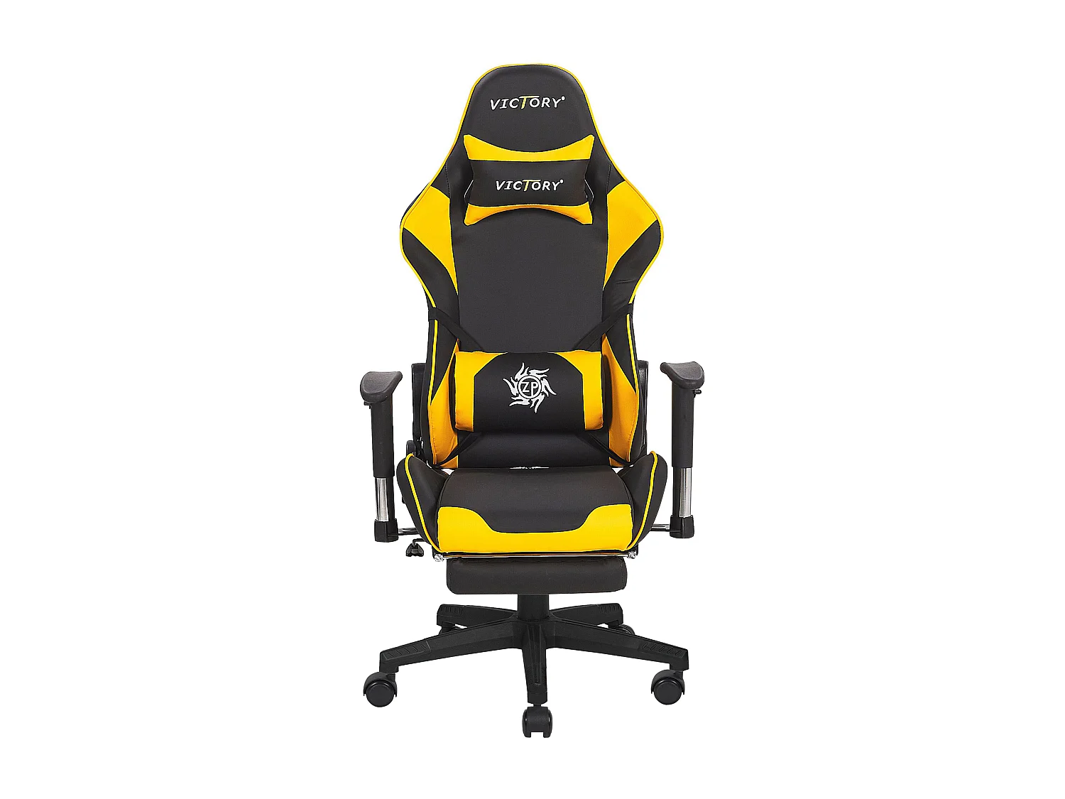 Siège de gaming VICTORY Cuir PU Jaune
