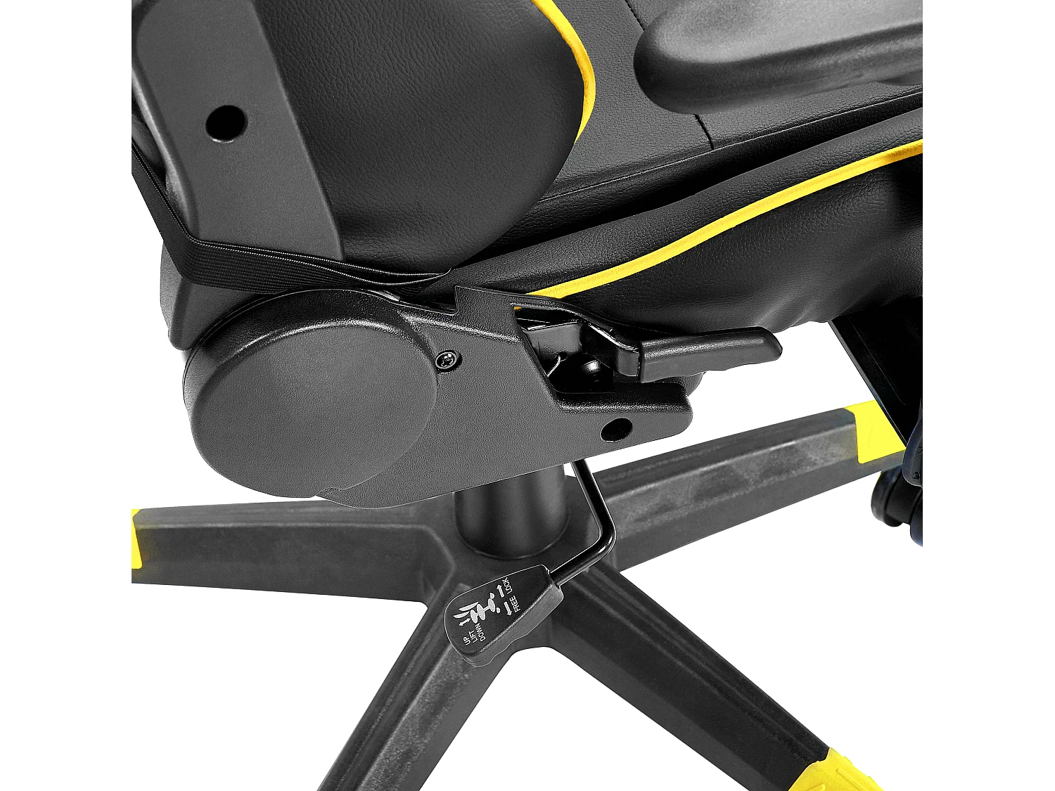 Siège de gaming VICTORY Cuir PU Jaune