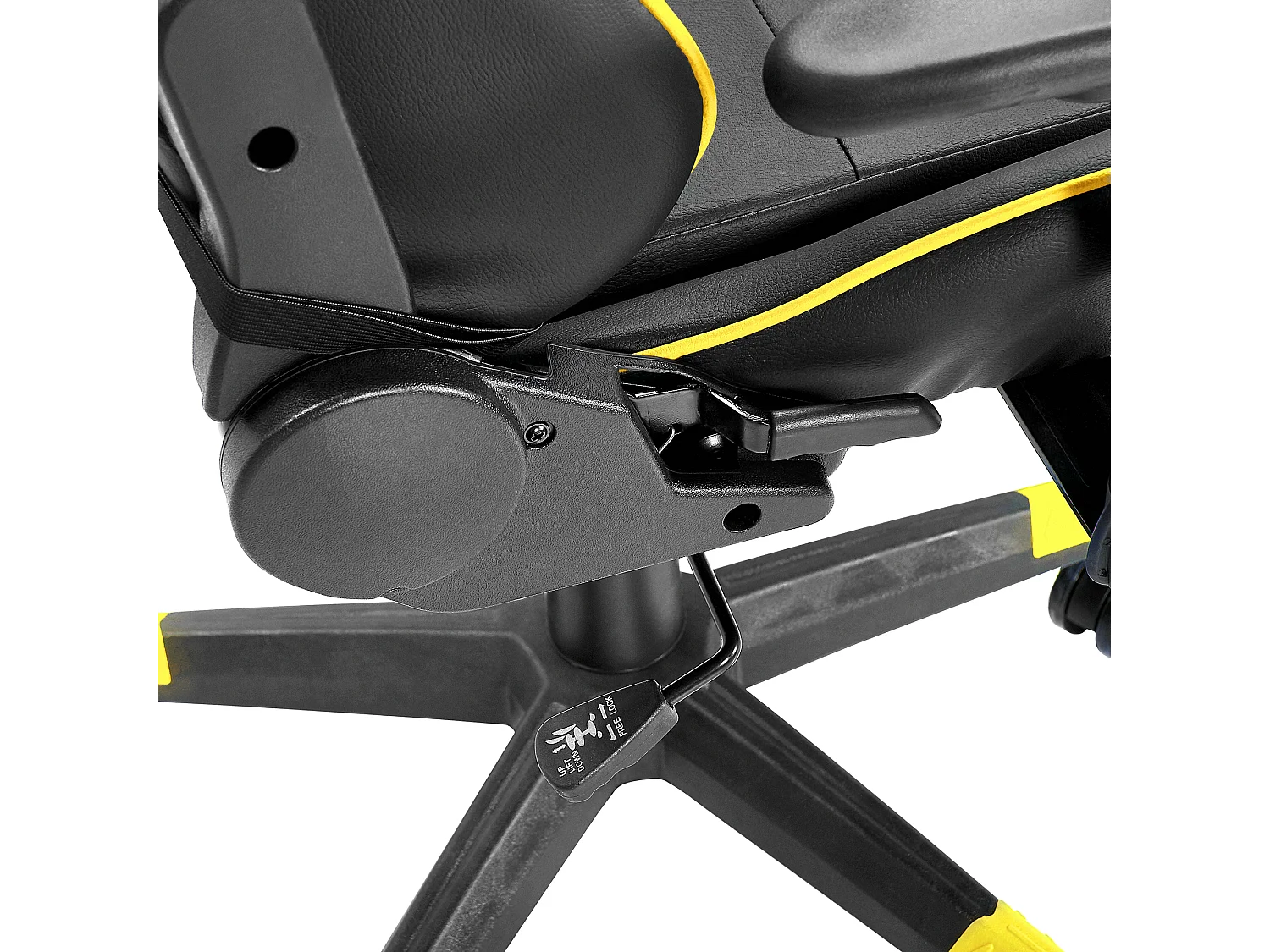 Gamestoel Draaibaar VICTORY Kunstleer Geel