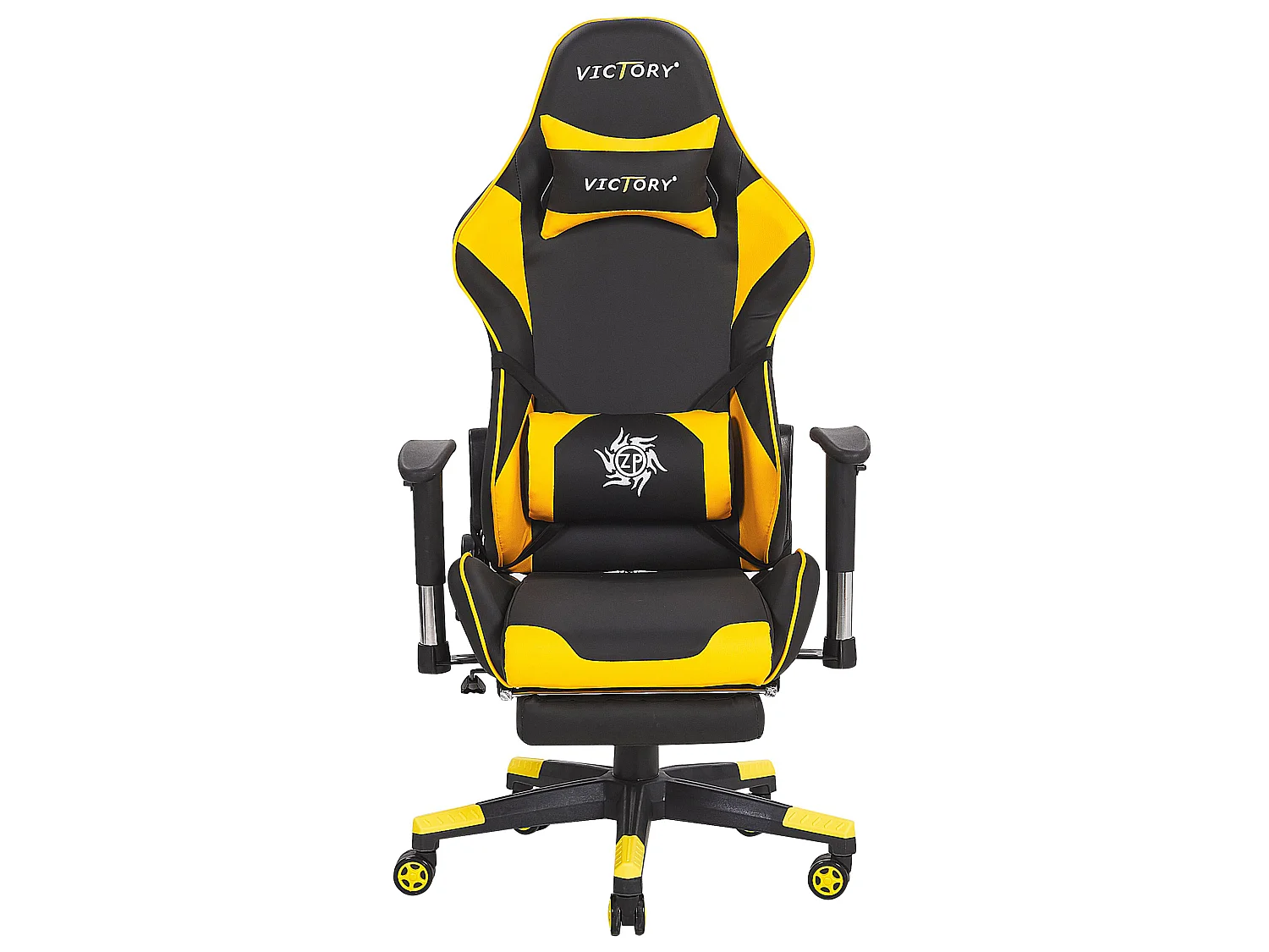 Siège de gaming VICTORY Cuir PU Jaune