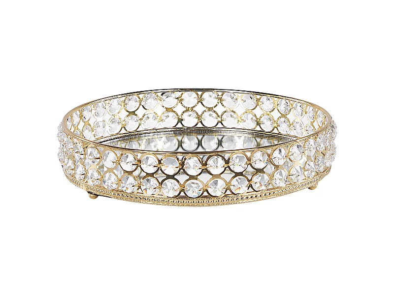 Vassoio VATAN Specchiato Vetro Oro