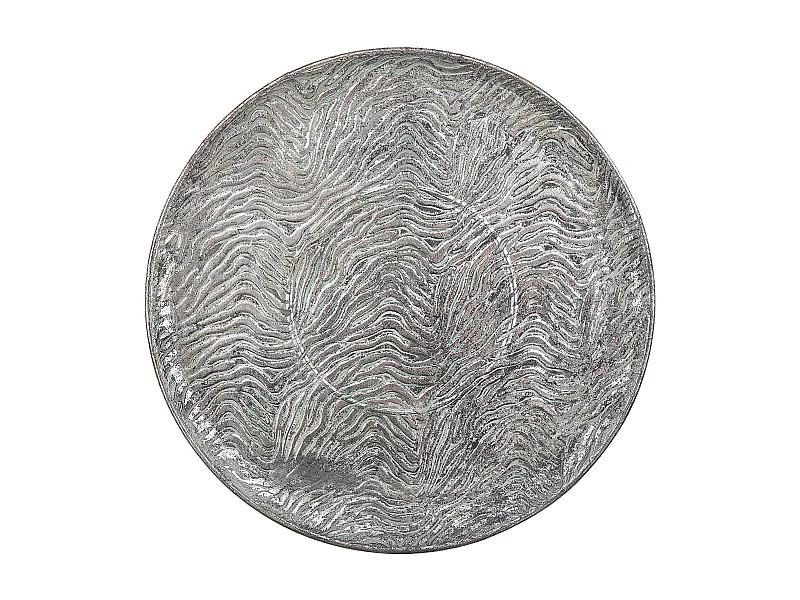 Bandeja decorativa KITNOS Metal Prateado