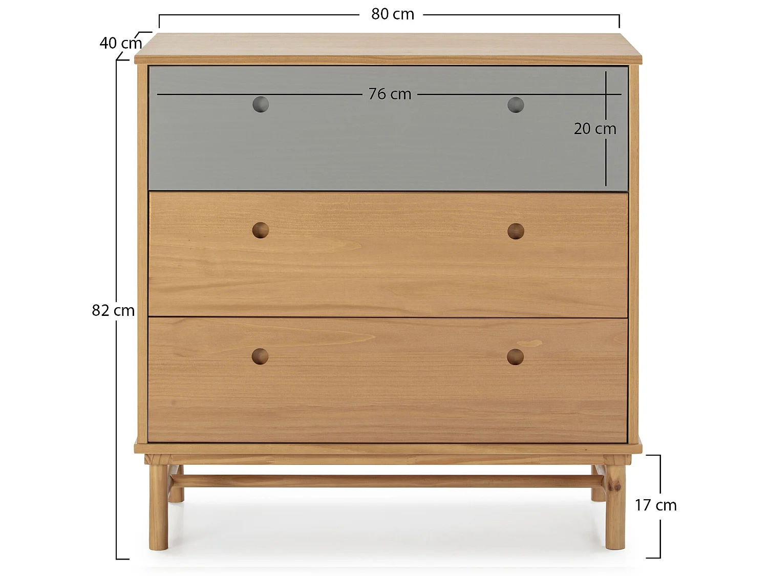 Kommode Magnus 3 Schubladen