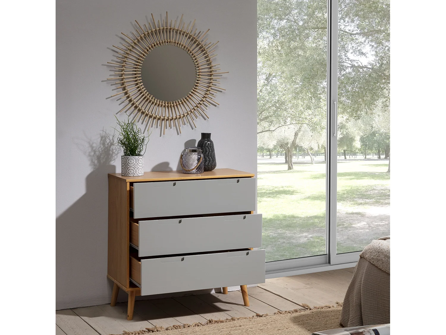 Kommode Bruce 3 Schubladen