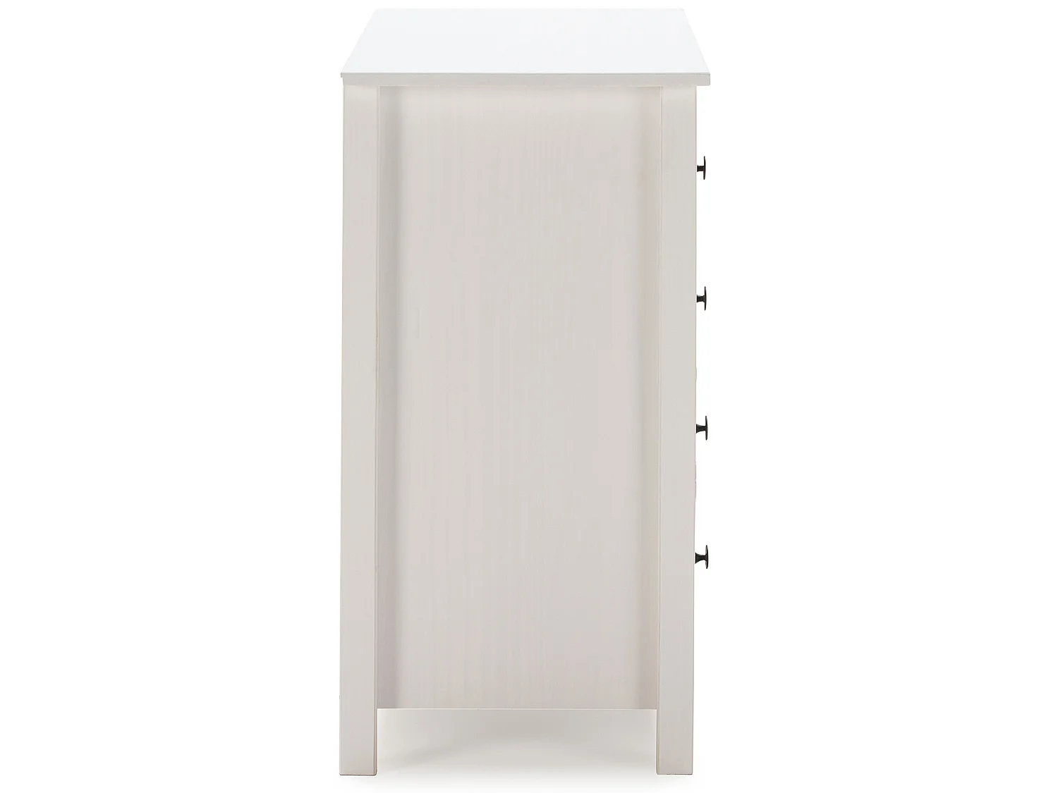 Commode 5 tiroirs Magda dans les tiroirs Blanc et Multicolores, 79 cm Longueur