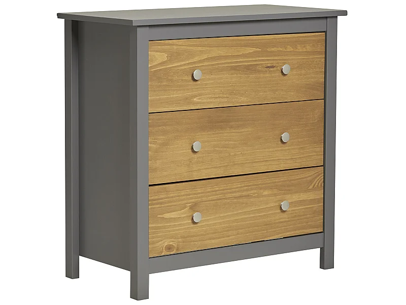 Chiffonier Bonnie 3 Schubladen Grau