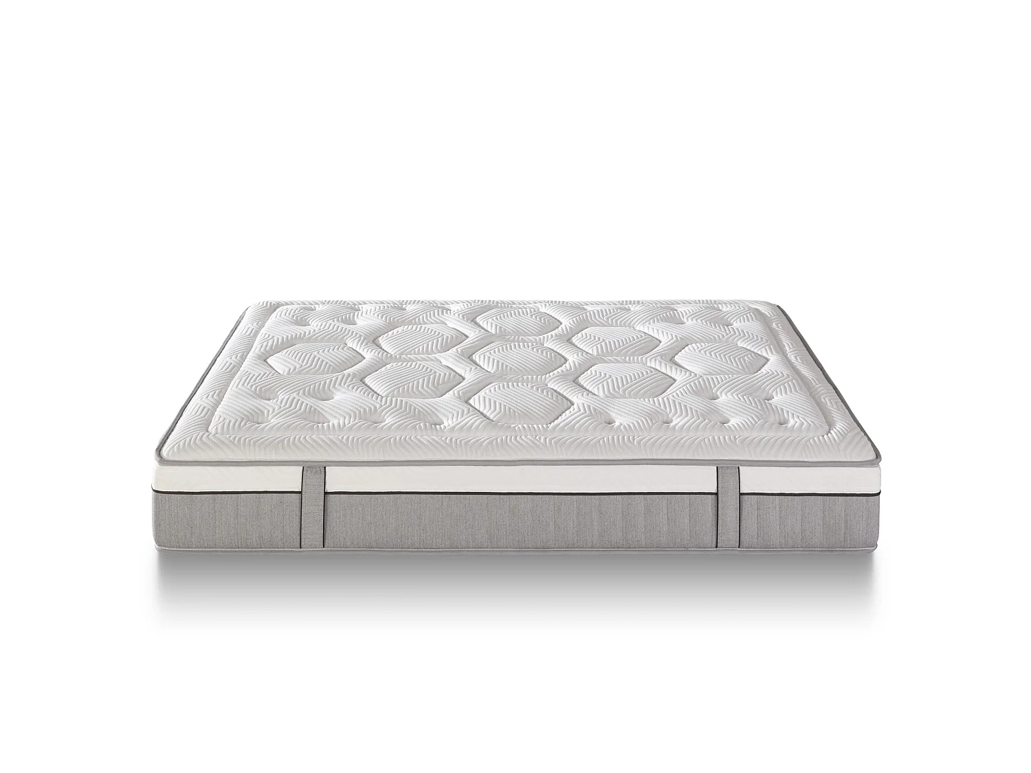 Matelas Viscoélastique Black Memory 90x200 cm avec Ressots ensachés, Fermeté Moyenne