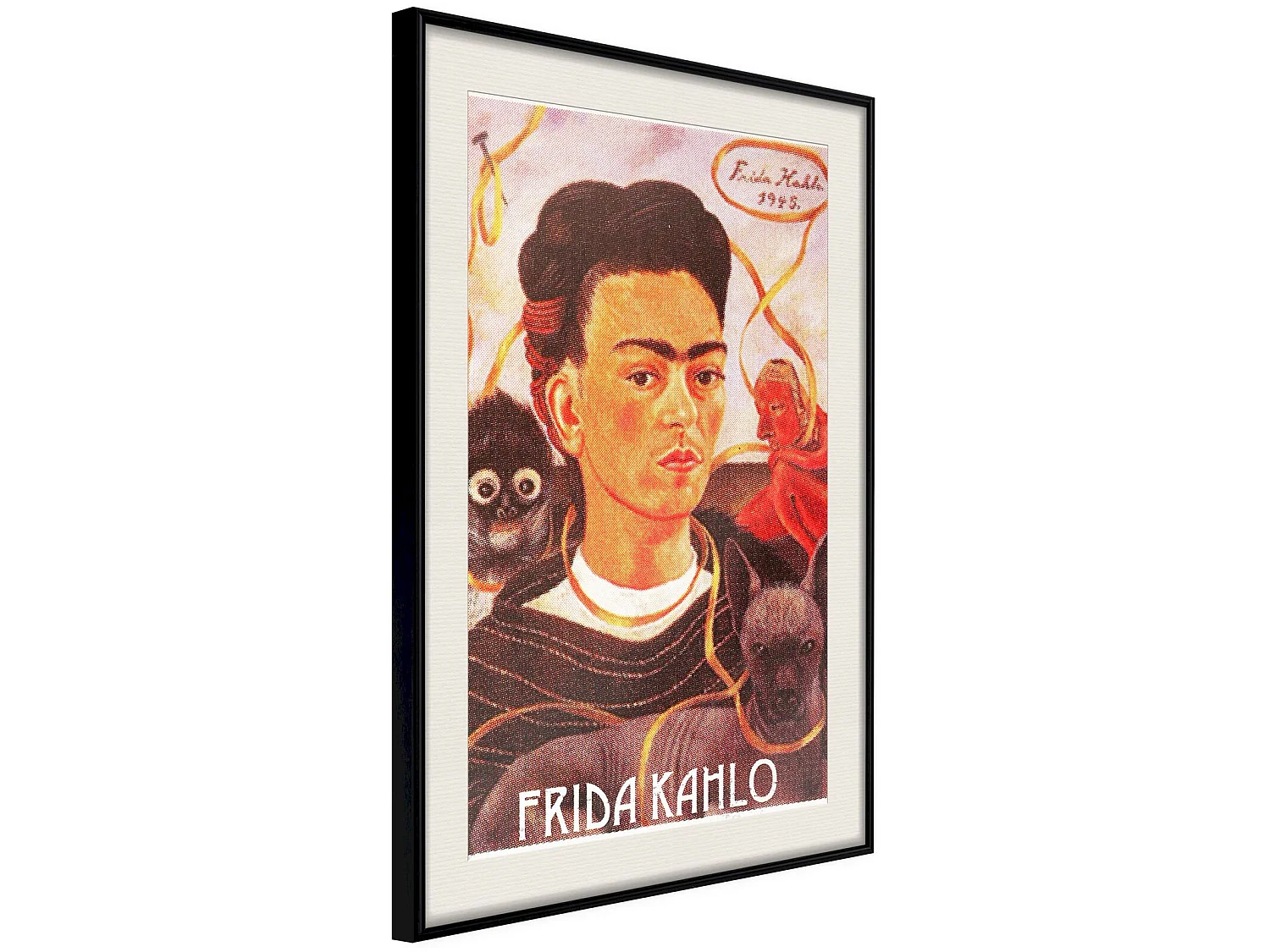 Tableau cadre Frida Kahlo autoportrait - 40 x 60 cm