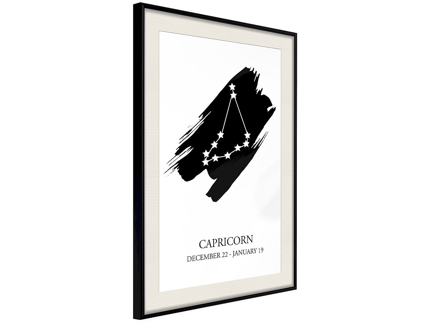 MTJ® Tapis Astro Divination Capricorne - 100x60 Cm Jersey Néoprène Fabriqué En France