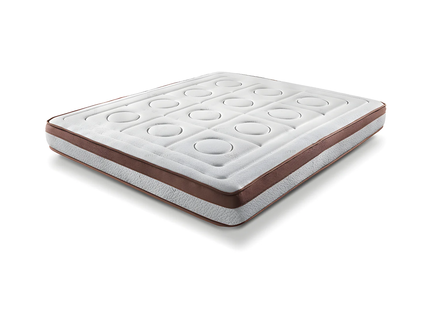 Matelas 180X200 extradoux 7 zones à mémoire de forme 21 cm - Toscana Deluxe - équilibré - Literie confort