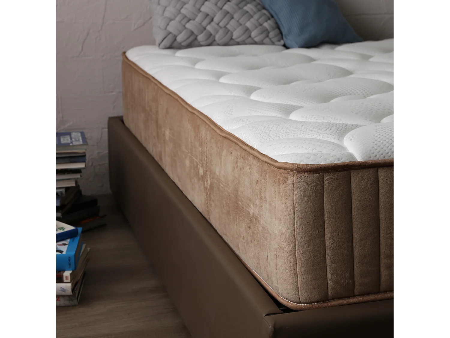 Materasso singolo Olympe latex 90x200 cm, 1 cm de latex, 30 cm altezza