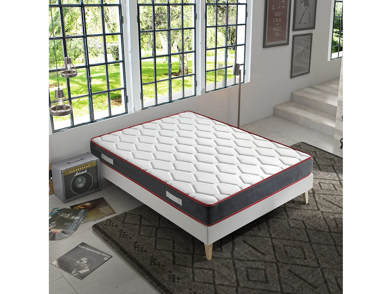 Matelas Ergo-Therapy 90x190 cm à mémoire de Forme, 18 cm Épaisseur
