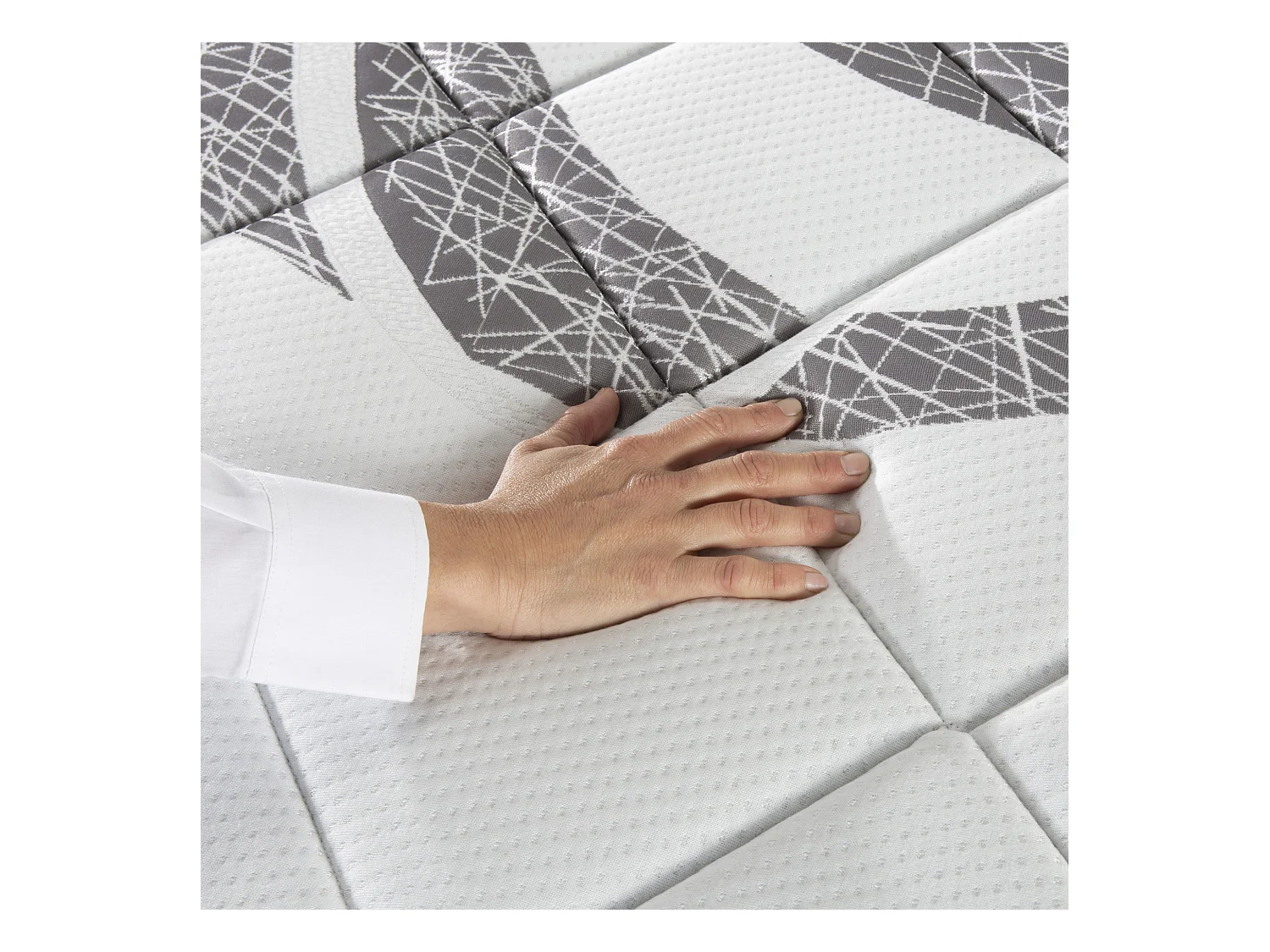 Matras Sleep Plus Visco-elastisch 150x190 cm, 22 cm hoog, medium stevigheid, hoge duurzaamheid