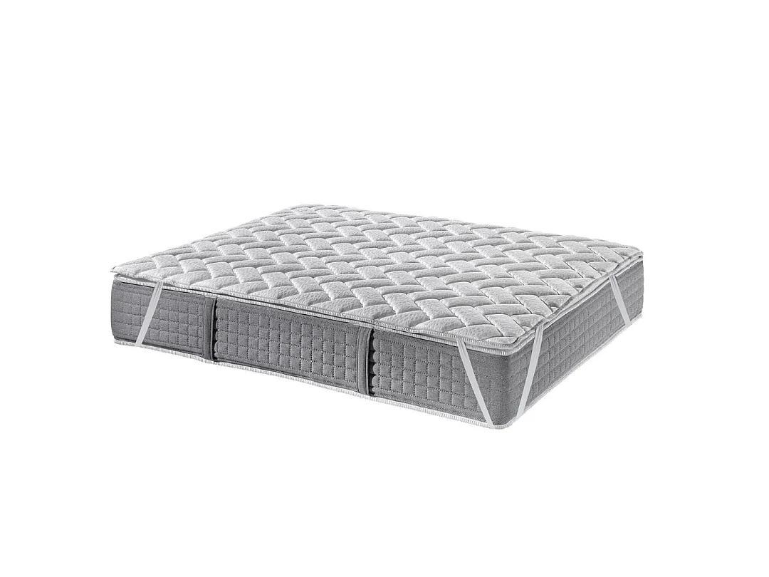 Bezen Surmatelas mémoire de forme réglable avec fibres naturelles | +-2,5 cm | Topper | 200X200