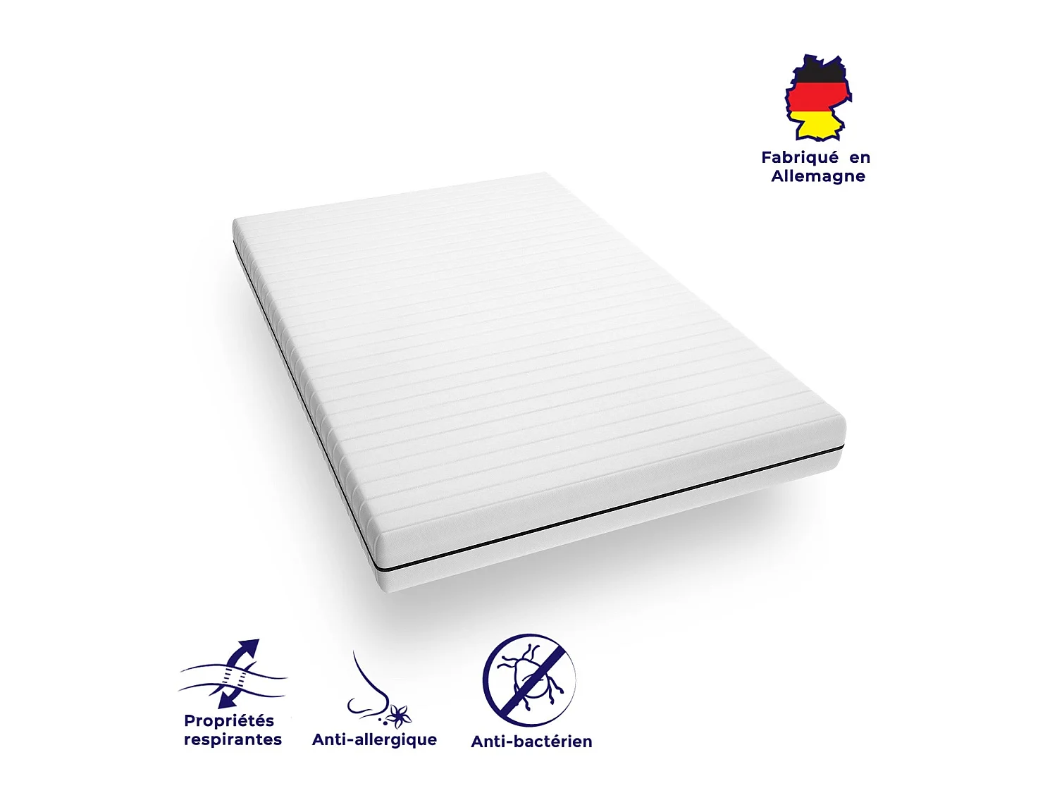 Matelas 100x200 soutien ferme Matelas grand confort épaisseur 15cm