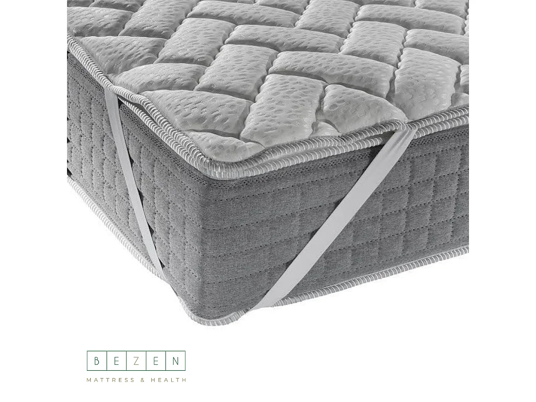Bezen Surmatelas mémoire de forme réglable avec fibres naturelles | +-2,5 cm | Topper | 160X200