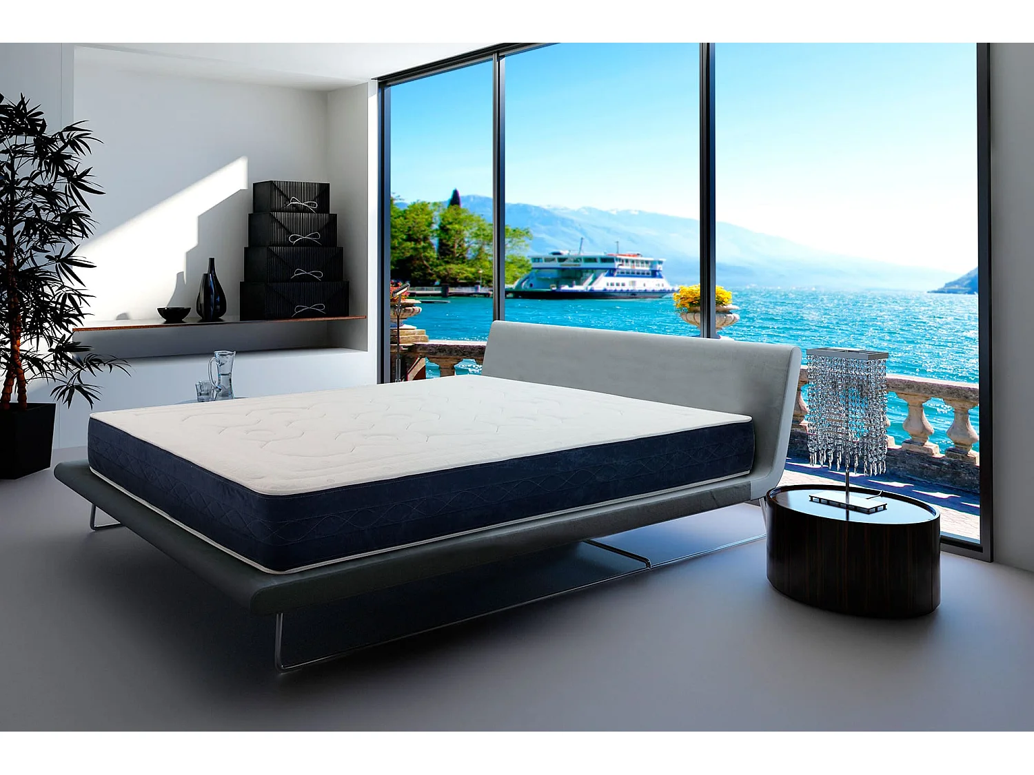 Matelas haute gamme 180x200 à mémoire  total confort - 27 cm - équilibré