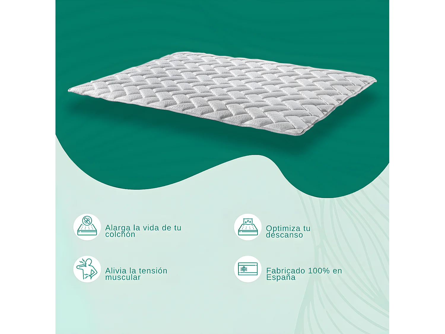 Surmatelas PHYSIO-TOP 90X200 à mémoire de forme