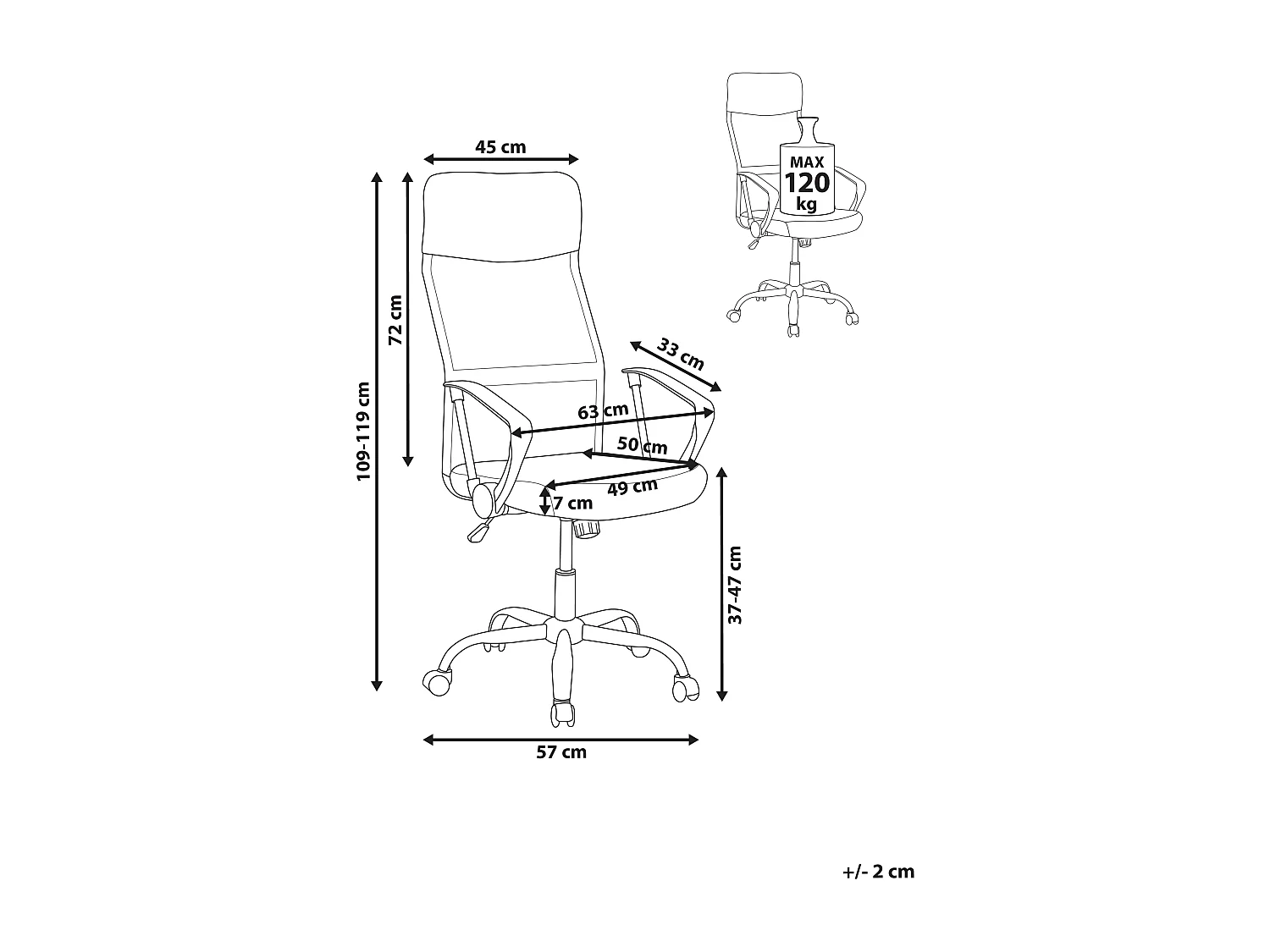 Bureaustoel Draaibaar DESIGN Limegroen