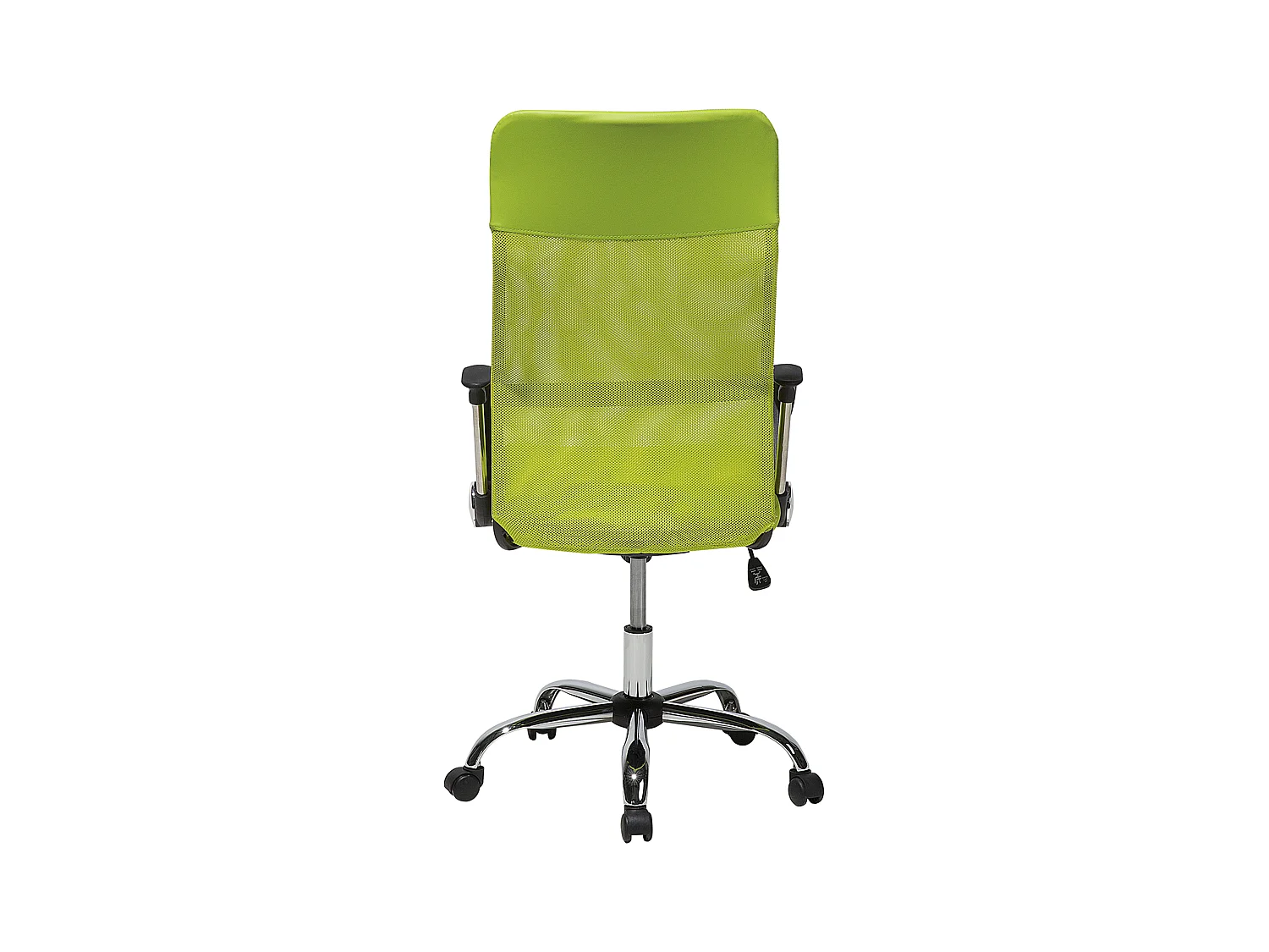 Bequemer Bürostuhl hohe Rückenlehne höhenverstellbar Netz grün Design