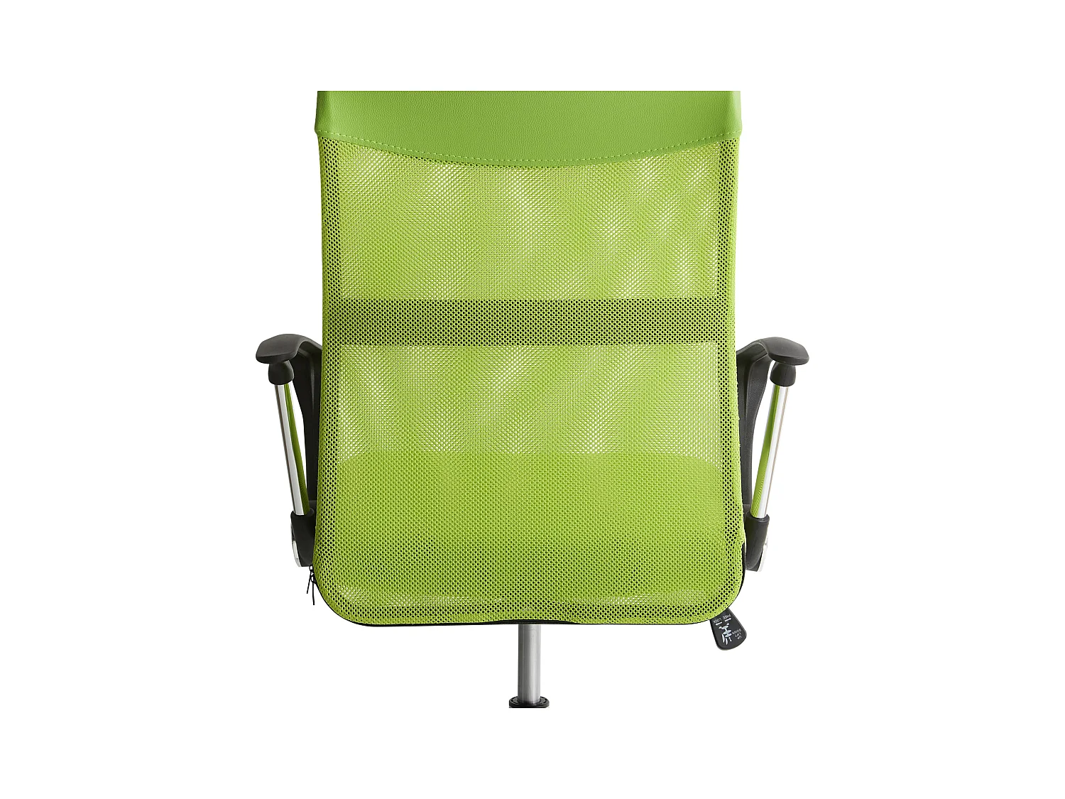 Bequemer Bürostuhl hohe Rückenlehne höhenverstellbar Netz grün Design