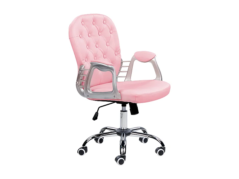 Chaise de bureau PRINCESS Cuir PU Rose