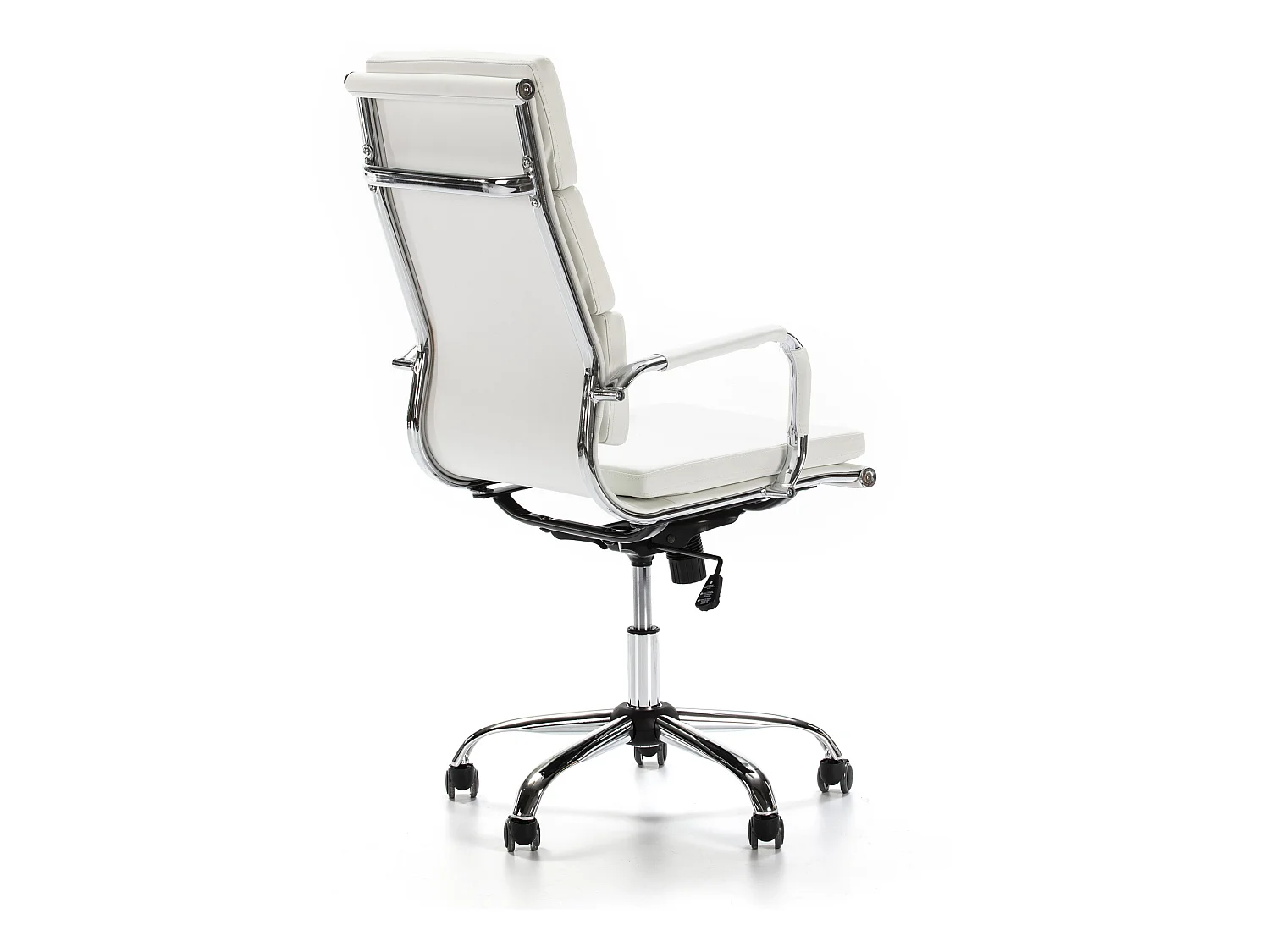 Sillón de Oficina Morgan reclinable Blanco, Piel sintética, Altura Ajustable