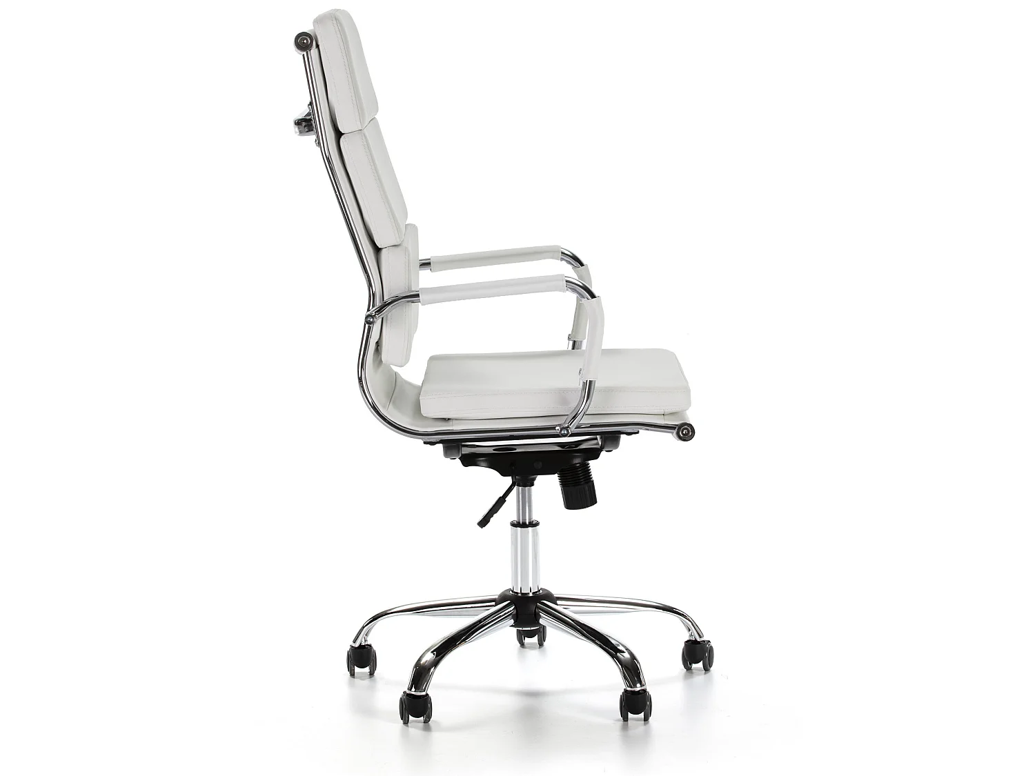 Sillón de Oficina Morgan reclinable Blanco, Piel sintética, Altura Ajustable