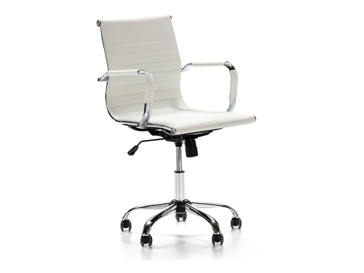 Fauteuil de Bureau Croma inclinable Blanc,Cuir Synthétique