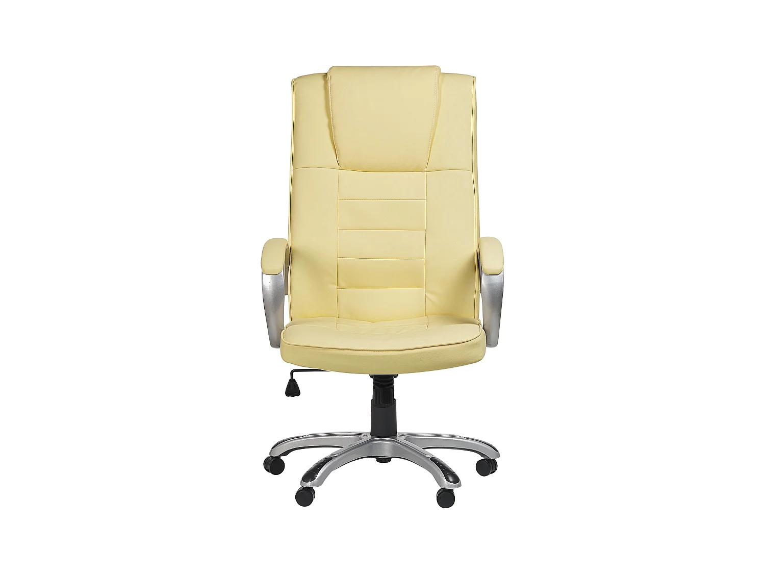 Bequemer Chefsessel Massagefunktion Heizfunktion Kunstleder beige Grandeur II