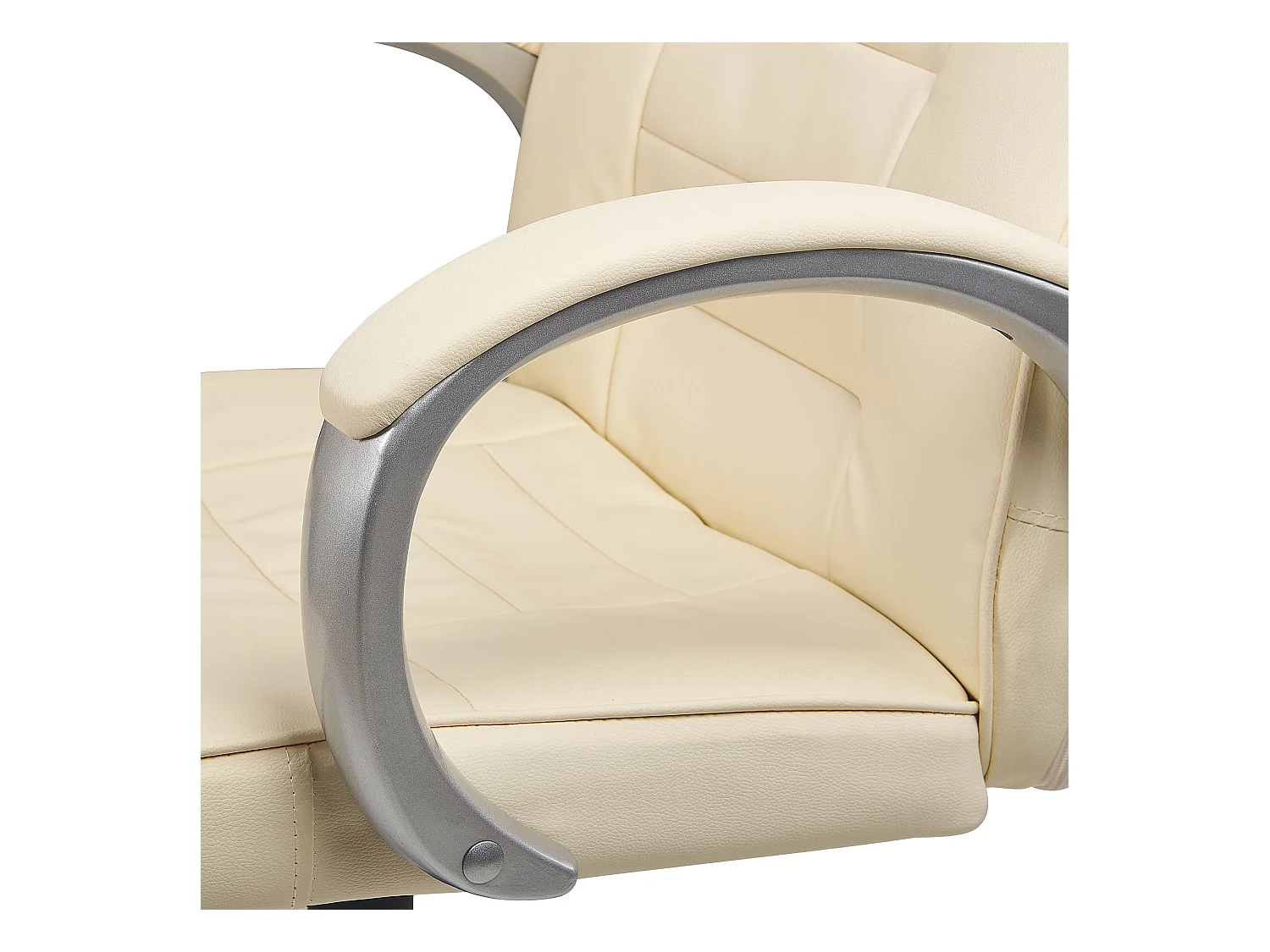 Bequemer Chefsessel Massagefunktion Heizfunktion Kunstleder beige Grandeur II