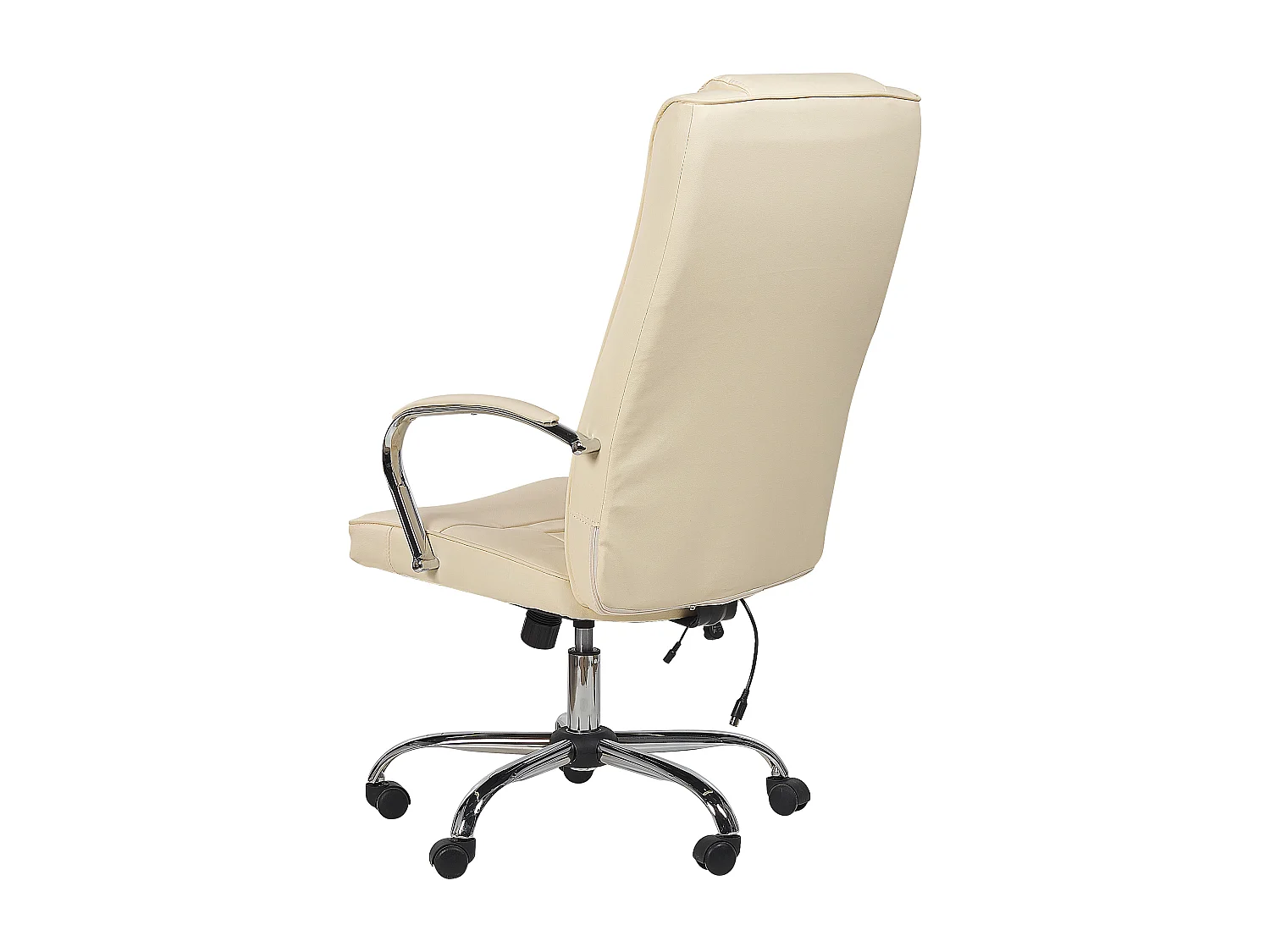 Fauteuil massant avec fonction chauffante GRANDEUR Cuir PU Beige