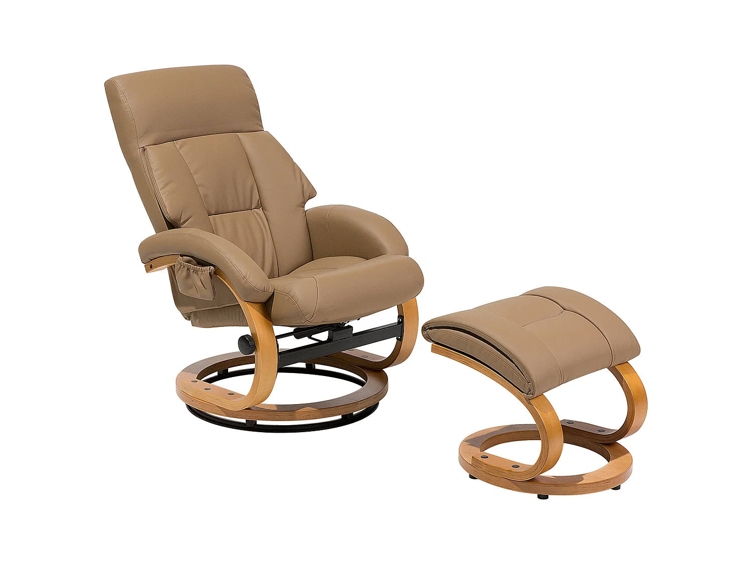 Fauteuil massant FORCE Cuir PU Beige sable